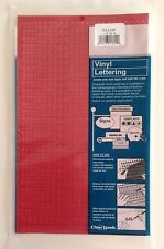 Chartpak 1/4-inch Red Stick-on Vinyl Numbers (01102), Full Sheet picture