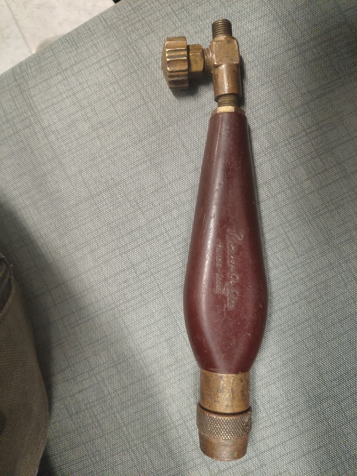 Vintage Prest-O-Lite No. 403 Acetylene Torch Handle Brass & Bakelite Parts Work Vintage Prest-O-Lite No. 403 Acetylene Torch Handle Brass & Bakelite Parts Work