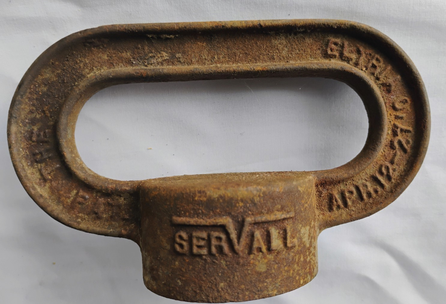 Vintage 1927 SERVALL Cast Iron Well Cap Vintage 1927 SERVALL Cast Iron Well Cap