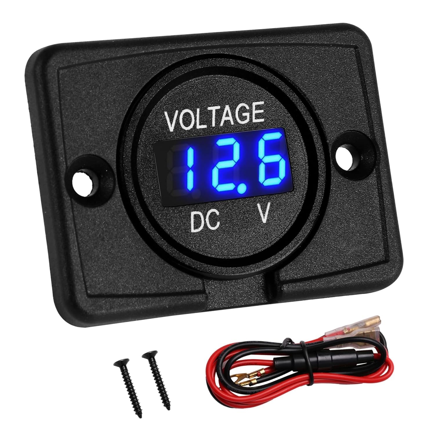 DC 24V 12V Voltage Gauge, Battery Voltage Meter, LED Volt Meter 12 Volt 24 Volt DC 24V 12V Voltage Gauge, Battery Voltage Meter, LED Volt Meter 12 Volt 24 Volt