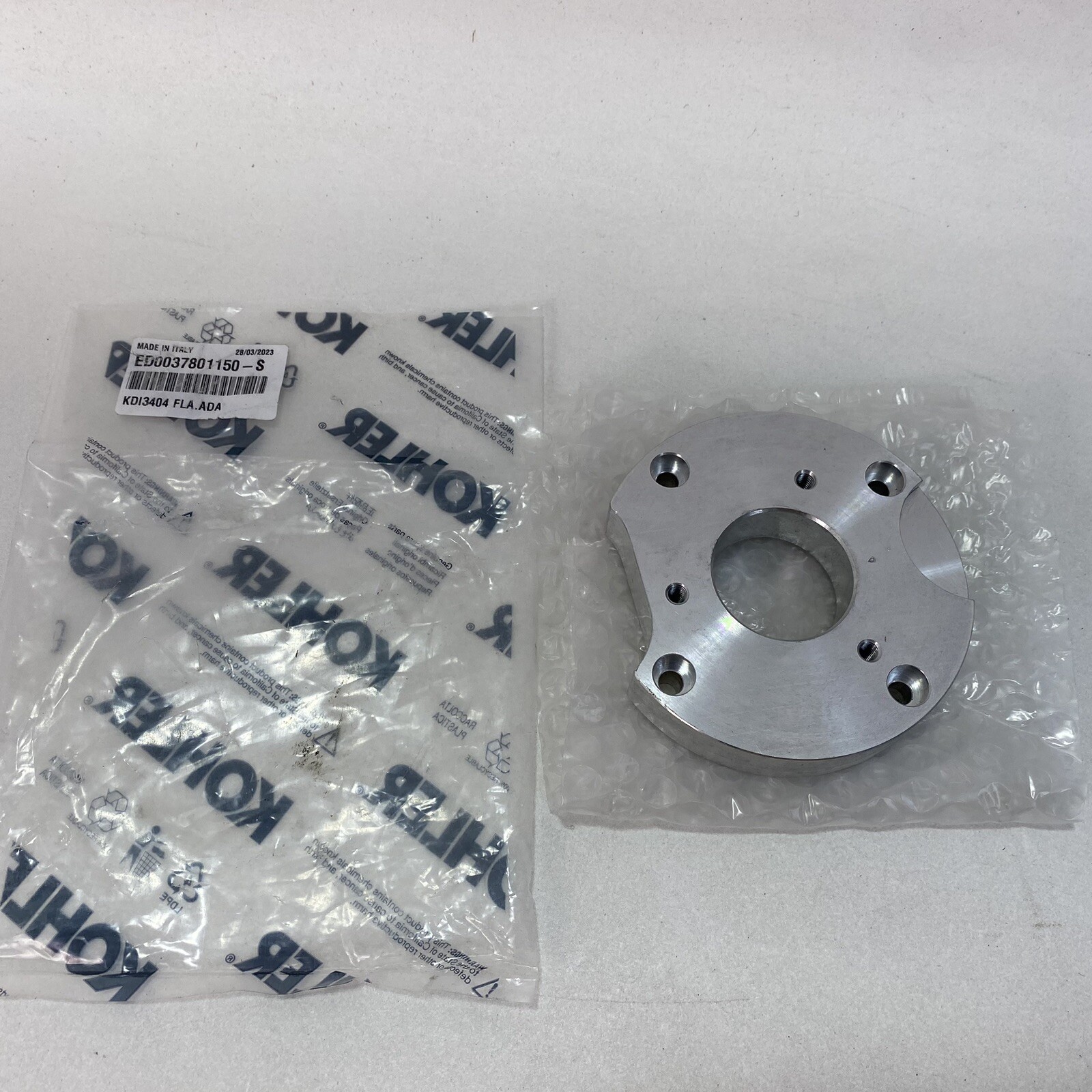 Genuine Kohler ED0037801150-S / KDI3404 Merlo Oil Carge Flange. Made in Italy Genuine Kohler ED0037801150-S / KDI3404 Merlo Oil Carge Flange. Made in Italy