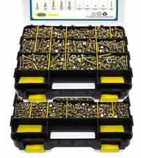 1024 Pcs Grade 8.8 Metric Bolt Assortment, M4 M5 M6 M8 Heavy Duty Nuts Kit picture