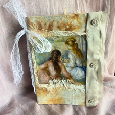Handmade Vintage Junk Journal Book Removable Pages Boho Cottagecore Card & Tags picture