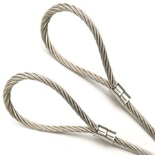 Custom Cut 1ft-70ft Stainless Steel 304 3/32in core 7x19 Construction Cable Rope picture