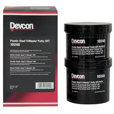 Devcon 10240 Putty, 1 Lb Container Size, Can, Plastic Steel, Dark Gray picture