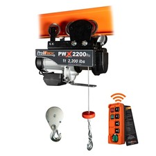 1 ton 2200 lb 110V Electric Wire Rope Hoist 38 ft. Wireless w/ Power Trolley H1 picture