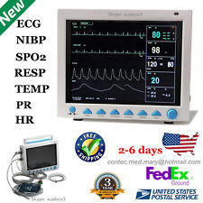 USA Seller Patient monitor vital signs CCU ECG NIBP SPO2 TEMP RESP PR machine picture