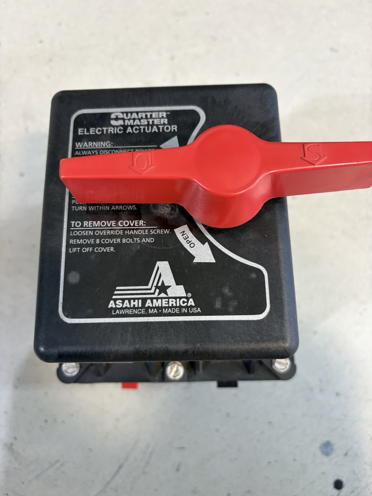 Asahi/America Quarter Master Motorized Actuator B94BRW Open Box Working Unit