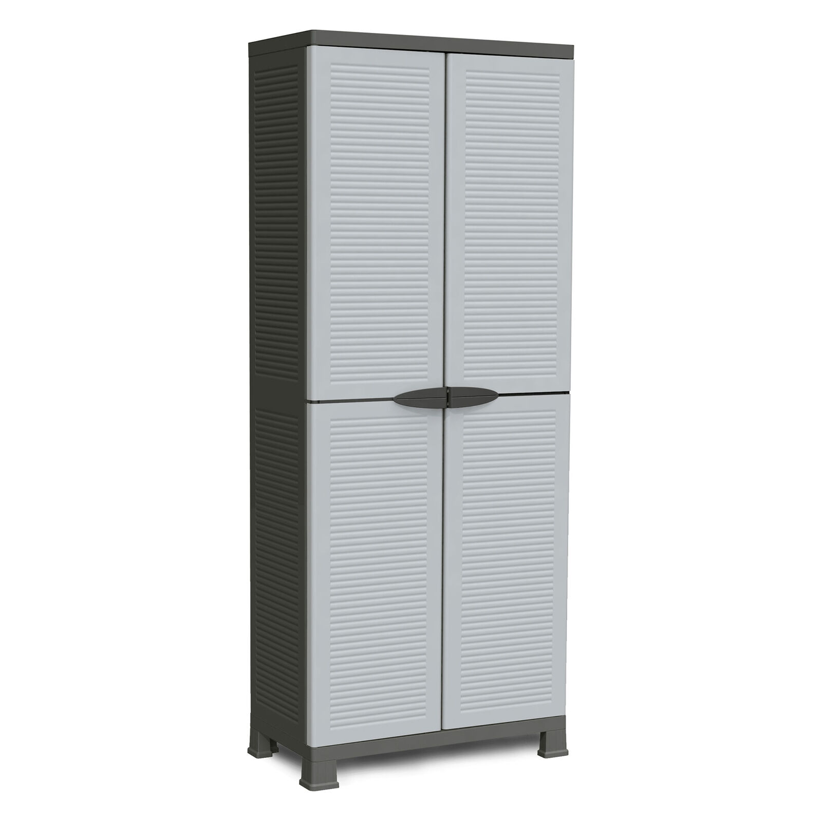 RAM Quality Products PRESTIGE 4 Shelf Adjustable Storage Utility Cabinet, Gray