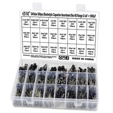 Capacitor Kit, 500Pcs 24 Values Aluminum Electrolytic Capacitor Kit, Range picture