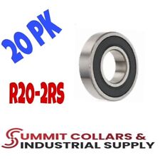 (20) R20-2RS PREMIUM DOUBLE SEALED BALL BEARING 1-1/4 ID X 2-1/4 OD X 1/2 WIDE picture