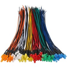 120pcs 12V 5mm LED Lights Emitting Diodes 6 Colors Assortment picture