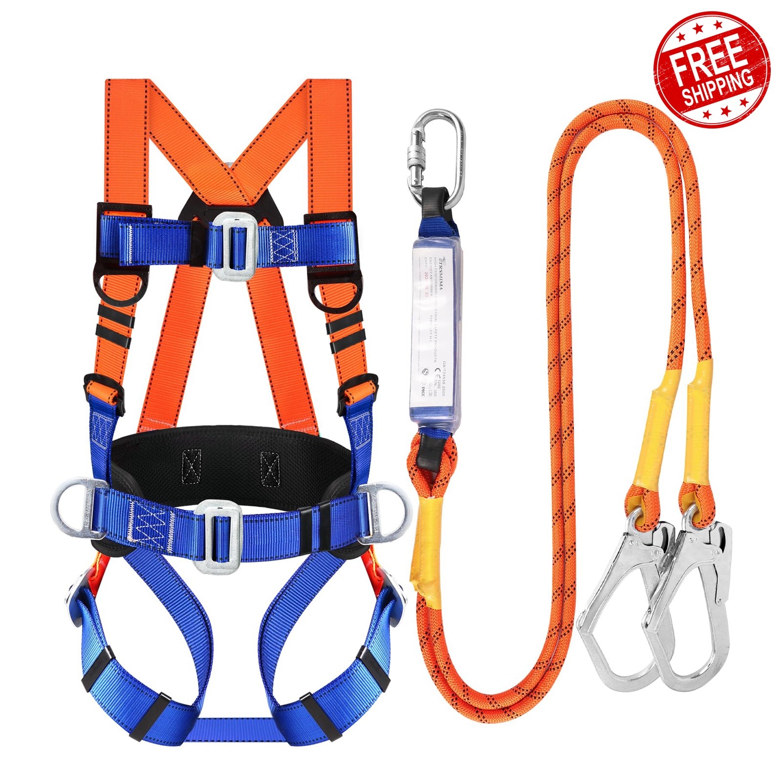 TT TRSMIMA Full Body Safety Harness Fall Protection Kit