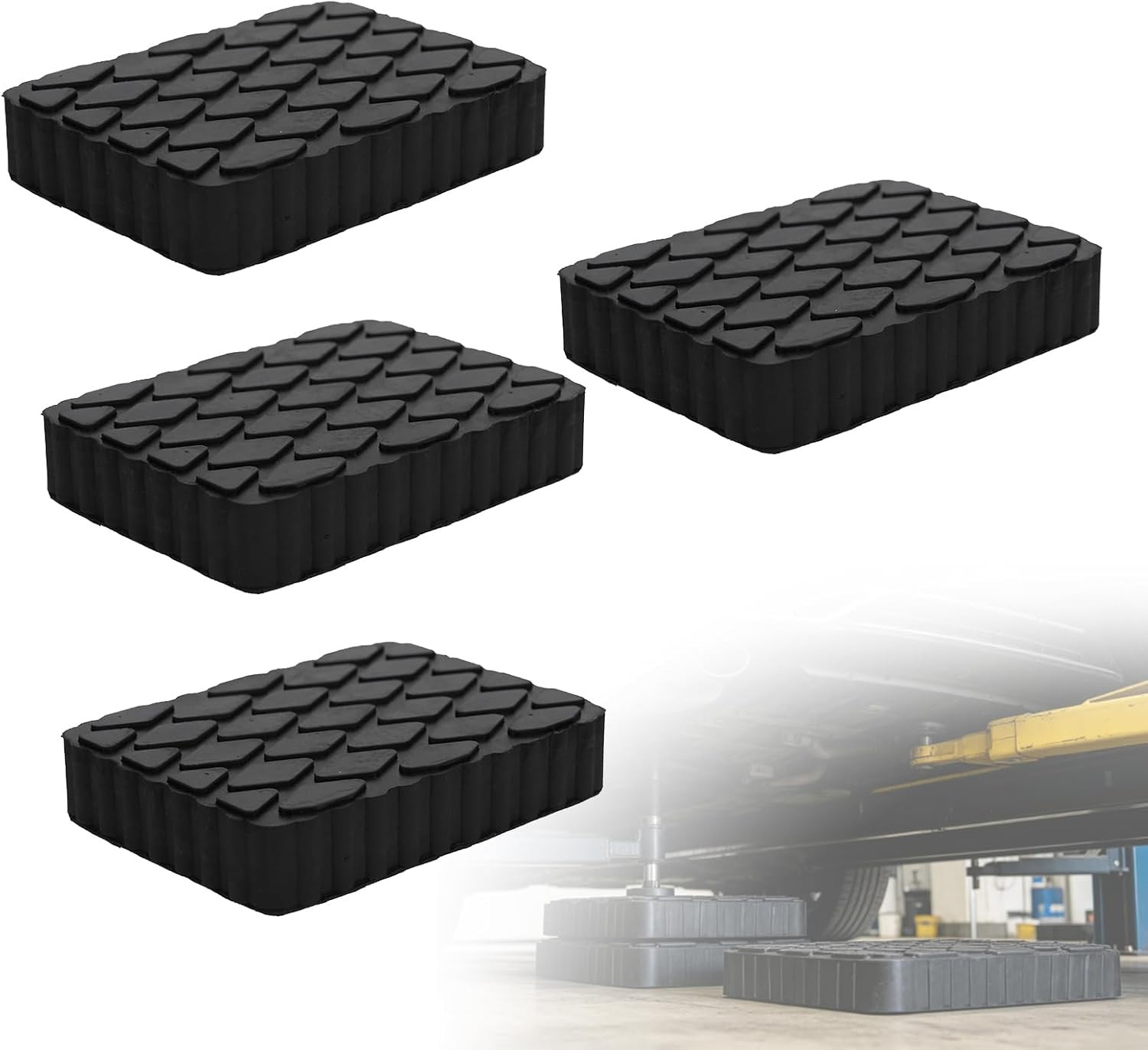4Pcs Anti-Skid Rubber Lift Pads 6.3 4Pcs Anti-Skid Rubber Lift Pads 6.3
