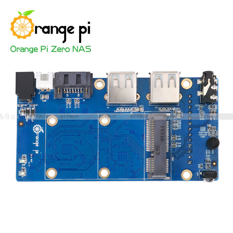 Orange Pi Zero/Zero NAS 256/512MB H2 WiFi SBC Expansion Board USB Black ABS Case