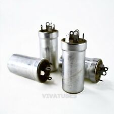 Lot of 4 Vintage Sprague Electrolytic Can Capacitors 50/50uF 200/200V picture
