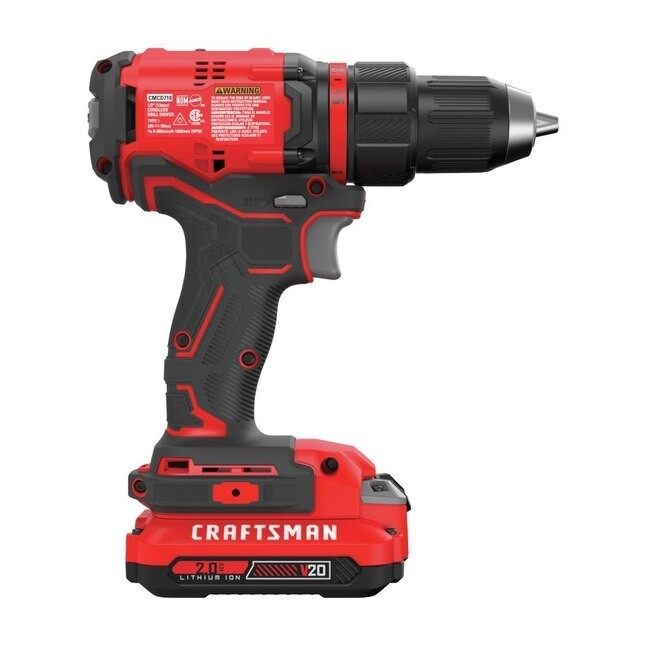 NO BATTERIES - TOOL ONLY :: New Craftsman Drill Driver Kit : CMCD710C2