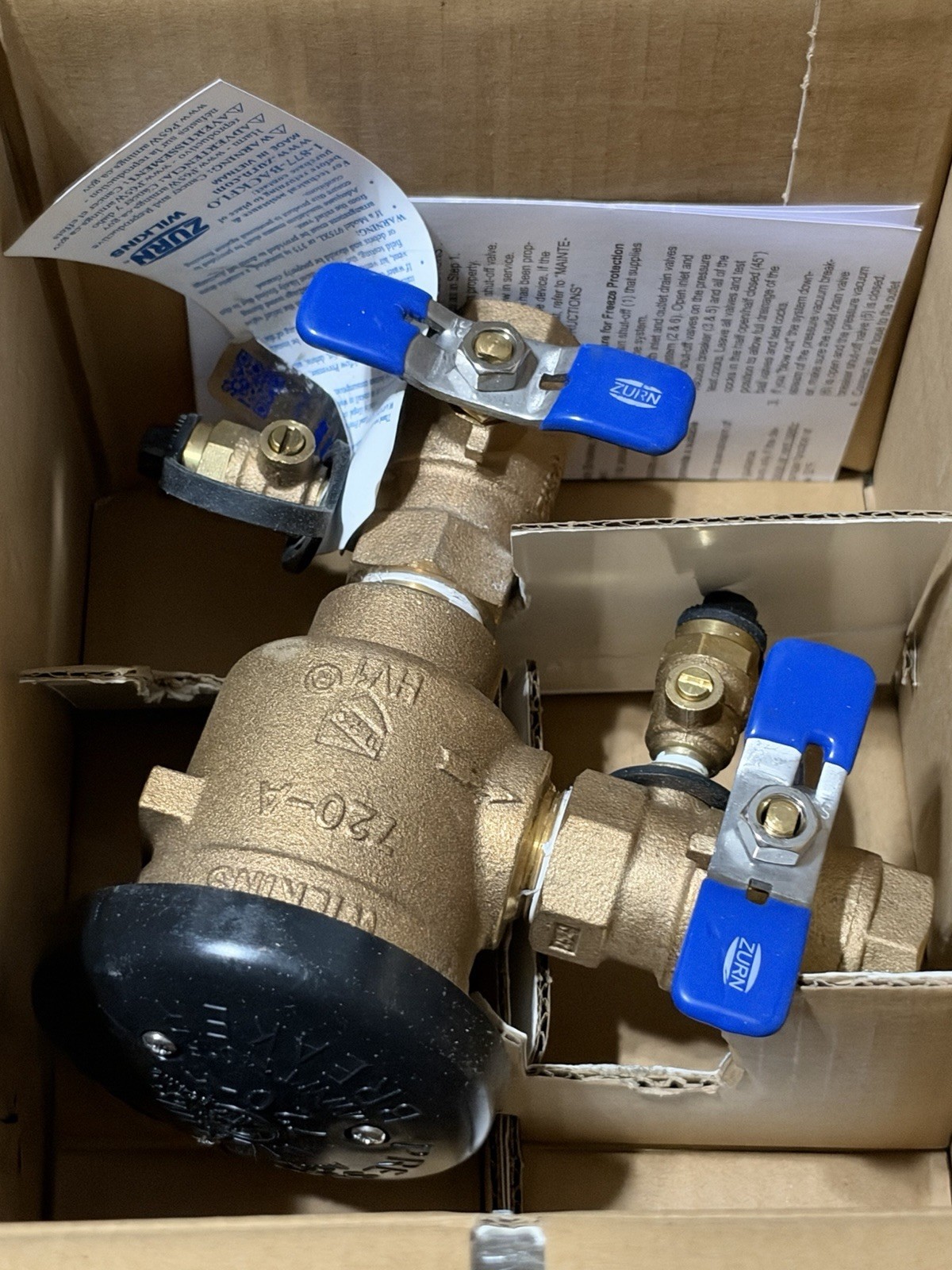 Zurn 34-720A Wilkins 3/4In. 150 PSI Pressure Vacuum Breaker Assembly NEW