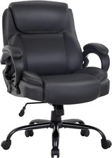 Big and Tall Office Chair 400lbs Wide Seat Ergonomic Desk Chair with Lumbar Arms picture