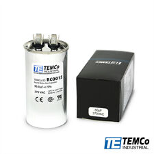 TEMCo 50 uf/MFD 370 VAC volts Round Run Capacitor 50/60 Hz -Lot-1 picture