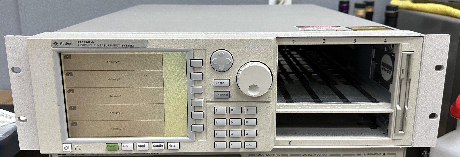 Keysight Agilent HP 8164A Lightwave Measurement System Mainframe Keysight Agilent HP 8164A Lightwave Measurement System Mainframe