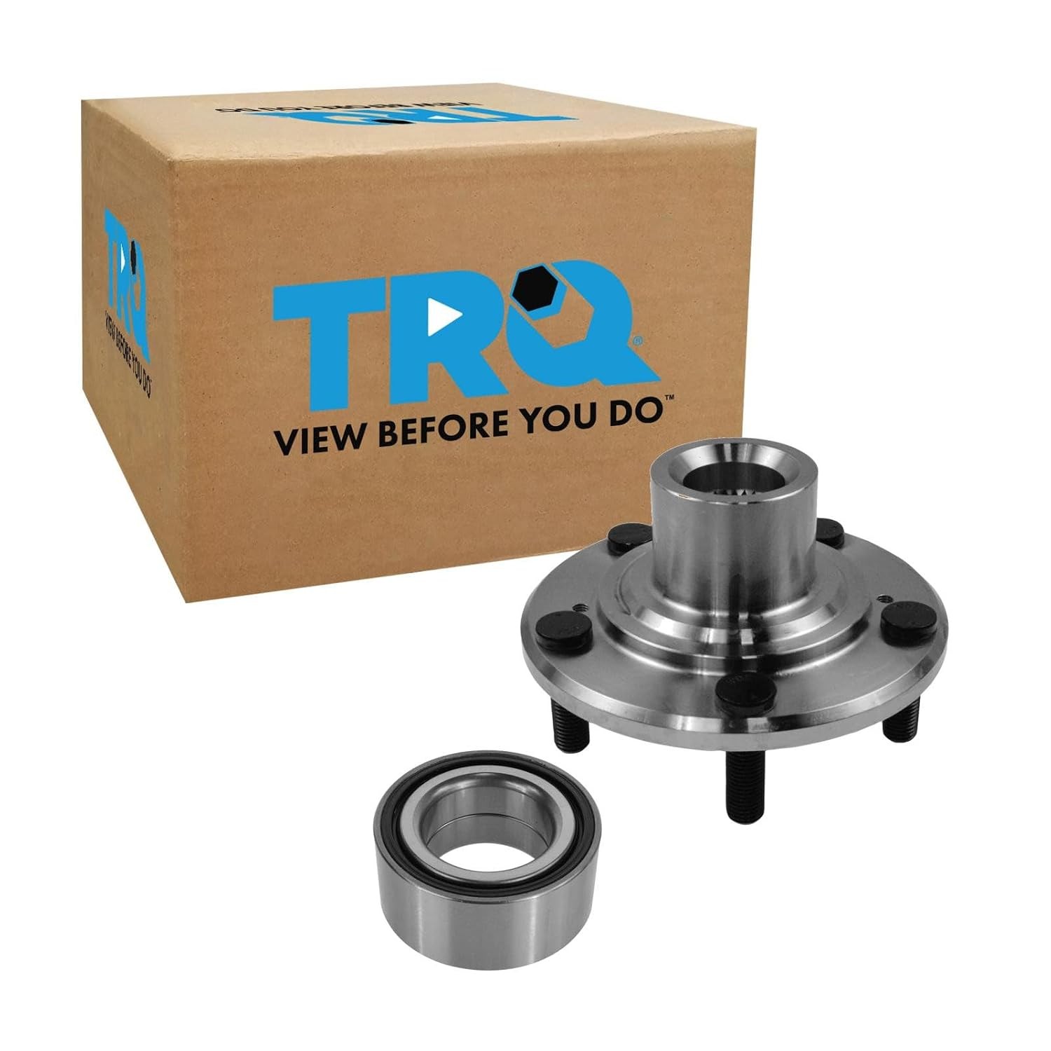TRQ Front Wheel Bearing & Hub Assembly Kit Replacement Part Front Hub Assembly TRQ Front Wheel Bearing & Hub Assembly Kit Replacement Part Front Hub Assembly
