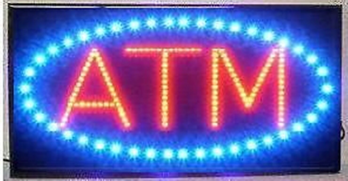 LED Neon Light Animated Motion ATM Business Sign LB86