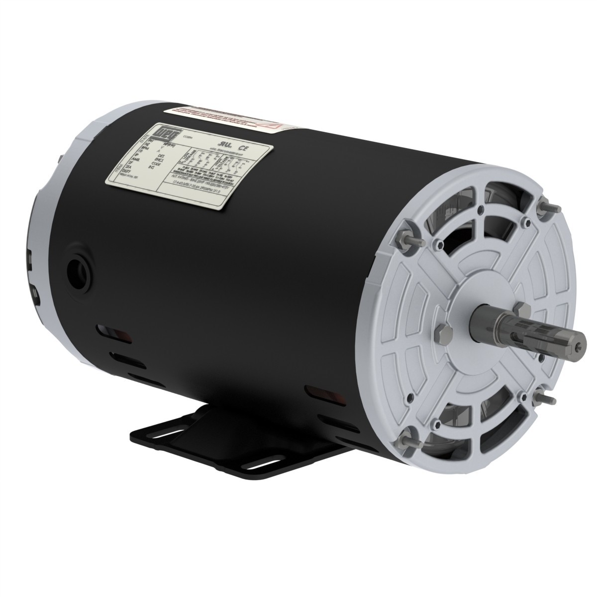 WEG Premium Efficiency 0.75 HP 4P 56 3Ph 208-230/460 190-220/380-415 V 60 Hz