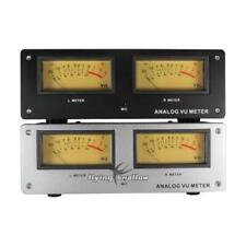 Voice Control Square Analog VU Meter Alloy Panel and LED Warm Backlit Wire-free picture