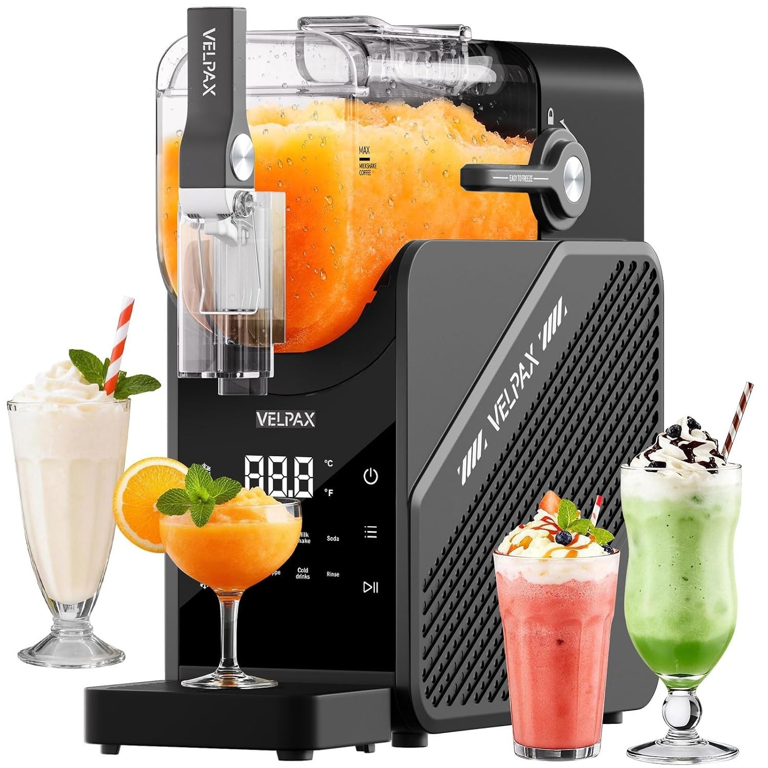 🧊🥤 88oz 7-in-1 Slushie Machine Frozen Drink Maker LED Display Auto-Clean