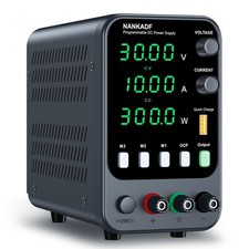 NANKADF DC Power Supply, 30V 10A Bench 10A, Black(Memory Presets) picture