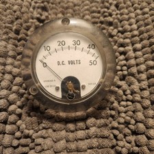 Vintage Welder Fabricator/Wire Feeder OEM 400642-3 0-50 DC Volt Meter Gauge picture