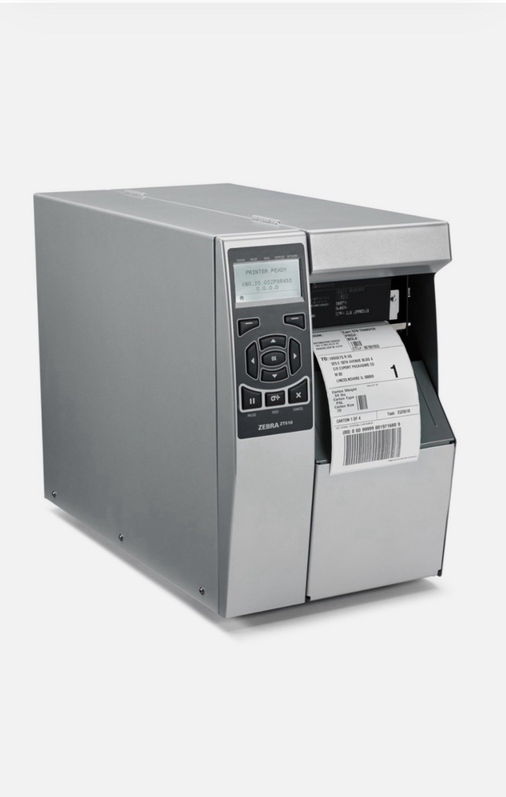 Zebra ZT510 Industrial Label Printer with Control Panel, Gray Zebra ZT510 Industrial Label Printer with Control Panel, Gray
