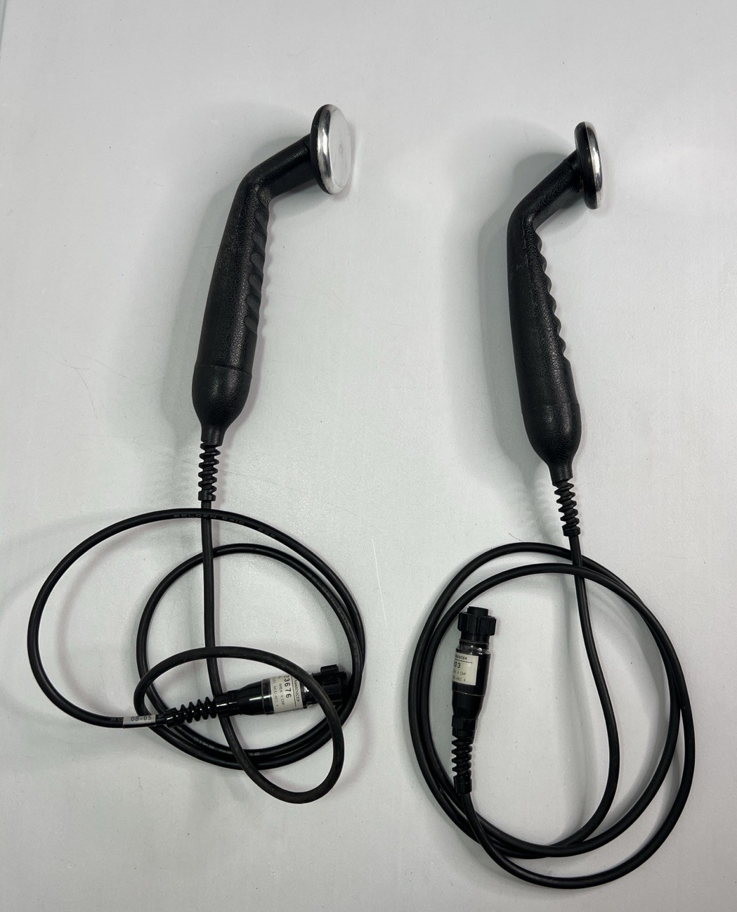 Amrex 1.0 MHz Ultrasound Transducer Probes Handheld Applicator Pair UNTESTED