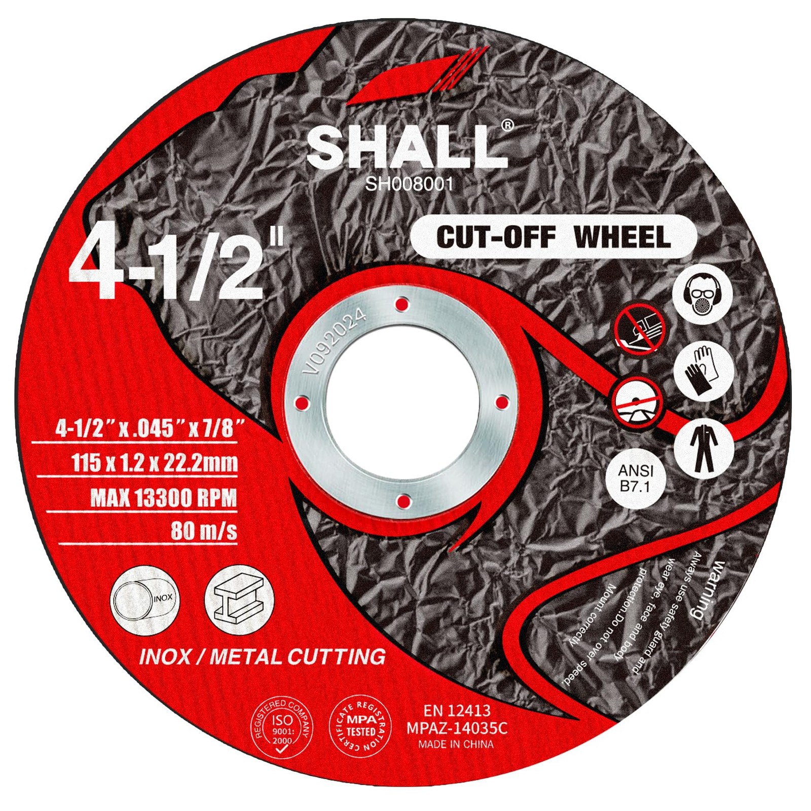 SHALL 25Pack Cut Off Wheels 4 1/2 x 7/8 Inch, Cutting Wheel with Pouch for An... SHALL 25Pack Cut Off Wheels 4 1/2 x 7/8 Inch, Cutting Wheel with Pouch for An...