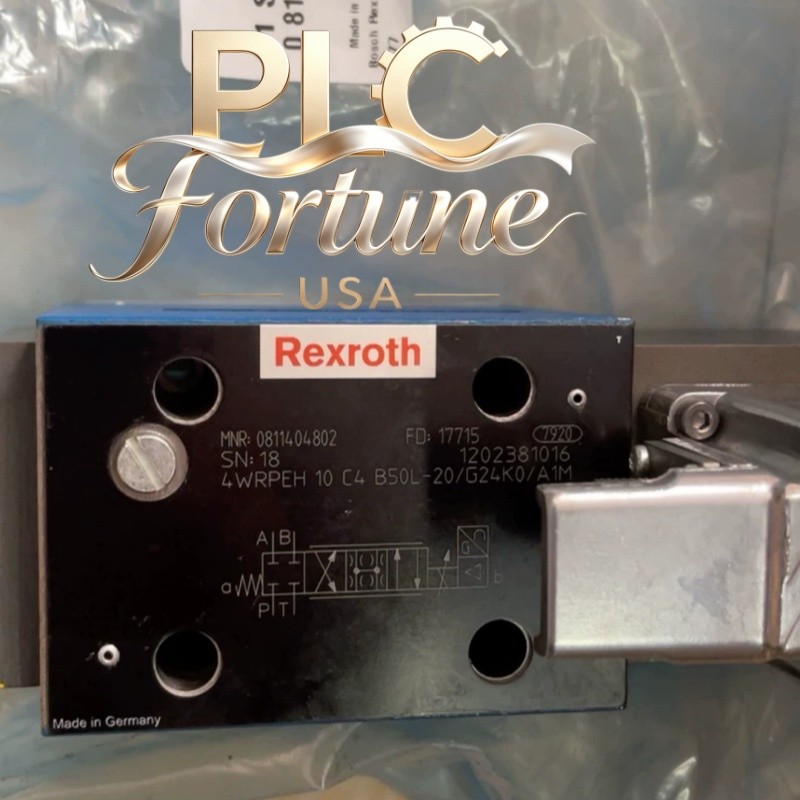 1PCS Brand New REXROTH 0811404802 4WRPEH10C4B50L-20/G24K0/A1M Fast delivery 1PCS Brand New REXROTH 0811404802 4WRPEH10C4B50L-20/G24K0/A1M Fast delivery