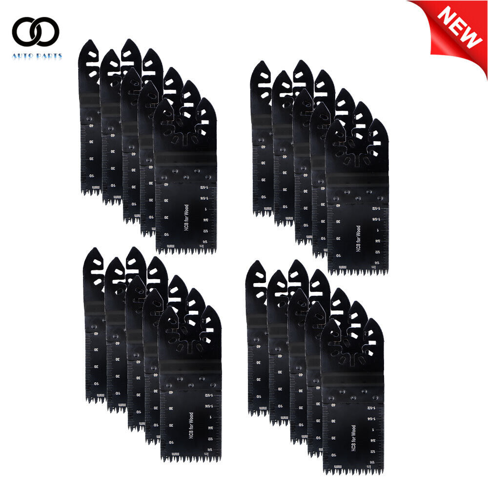 20pcs Oscillating Saw Blades for Precision Wood Multi Tool Blades Quick Release