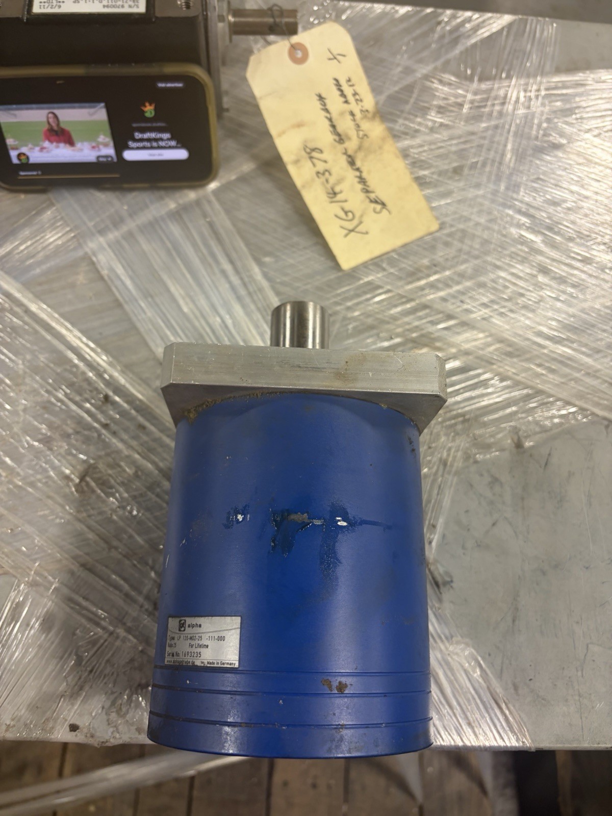 Wittenstein Alpha LP120-M02-25-111-000 USED Wittenstein Alpha LP120-M02-25-111-000 USED