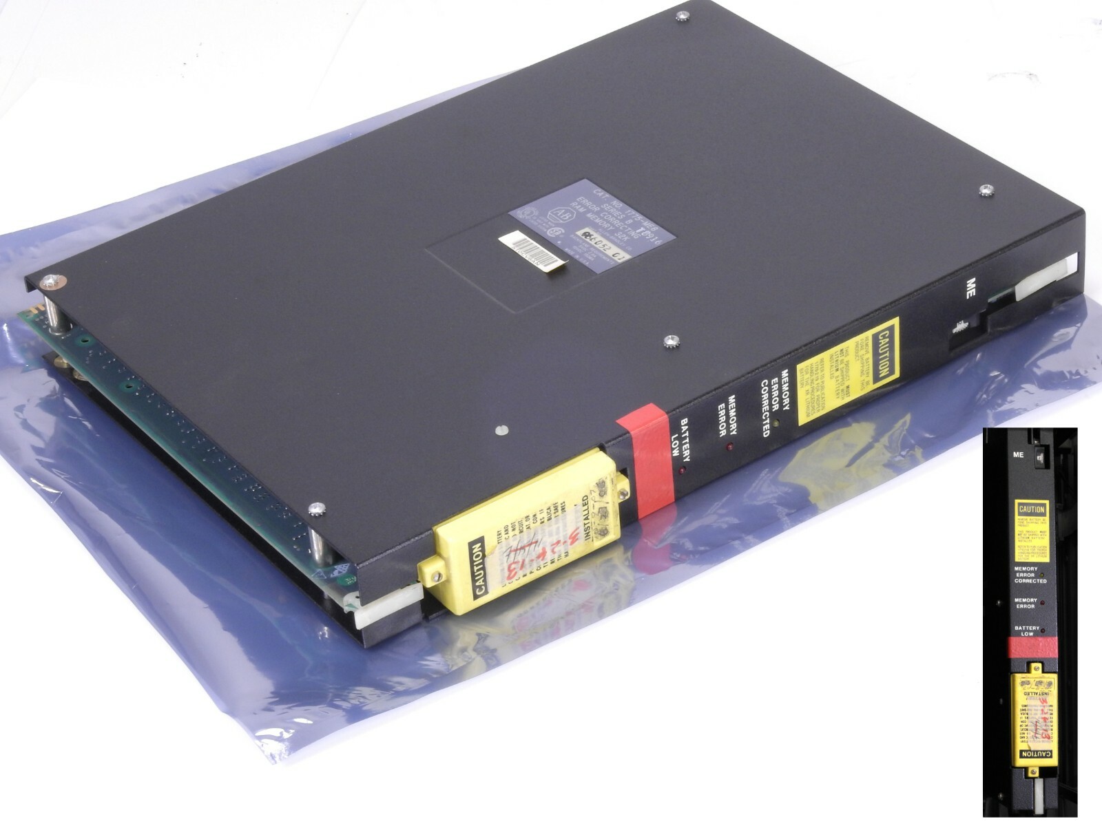 Allen Bradley 1775-ME8 Memory Module 32 K Series B w/ Nickel Cadmium Battery Allen Bradley 1775-ME8 Memory Module 32 K Series B w/ Nickel Cadmium Battery