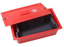 HealthMark SST-2136 Soaking Tray Red with Latch 21