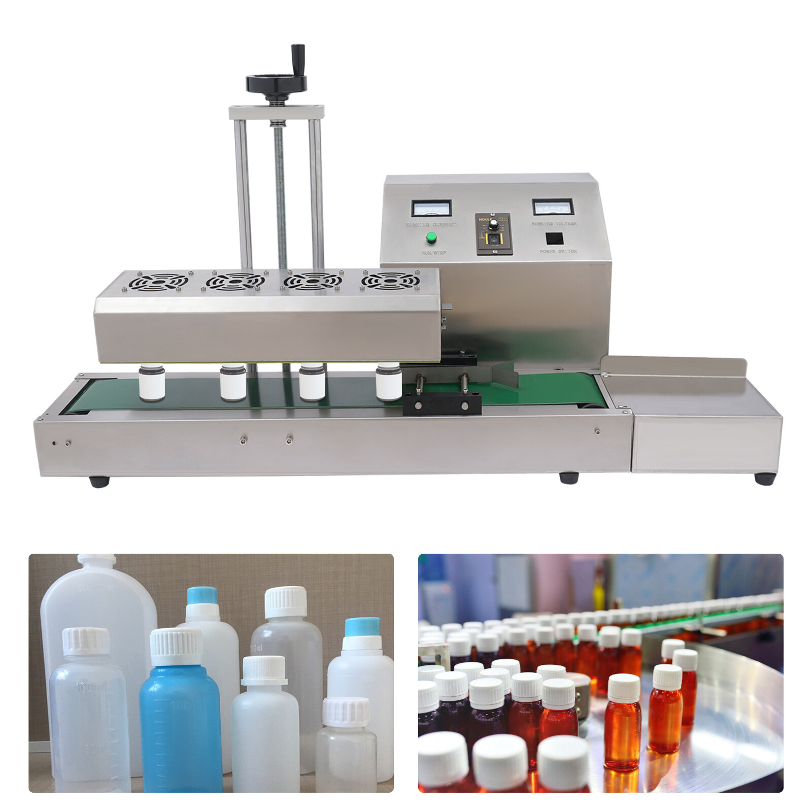 LX6000 Automatic Continuous Induction Sealer Bottle Cap Sealing Machine 20-100mm LX6000 Automatic Continuous Induction Sealer Bottle Cap Sealing Machine 20-100mm