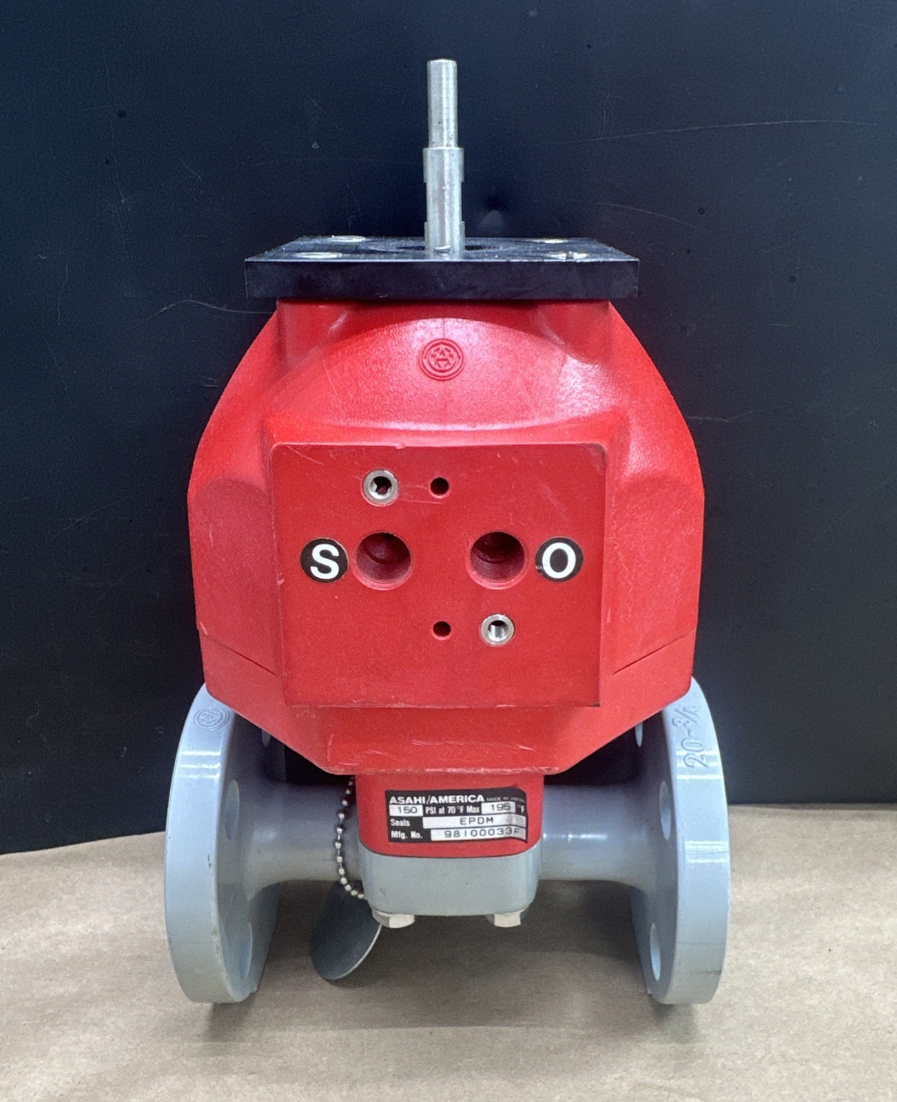 ASAHI/AMERICA Pneumatic Diaphragm Valve 150PSI @ 70°F, 195°F Max EPDM Seal 3/4”