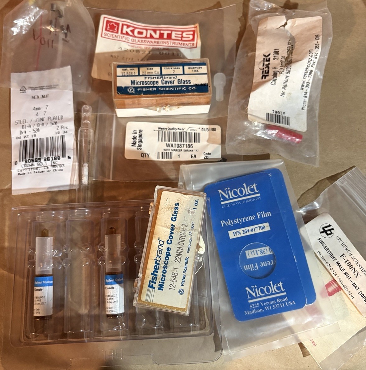 Nicolet 269-017700 FTIR Film Agilent Waters Fisher Lab Parts Glass Lot Nicolet 269-017700 FTIR Film Agilent Waters Fisher Lab Parts Glass Lot