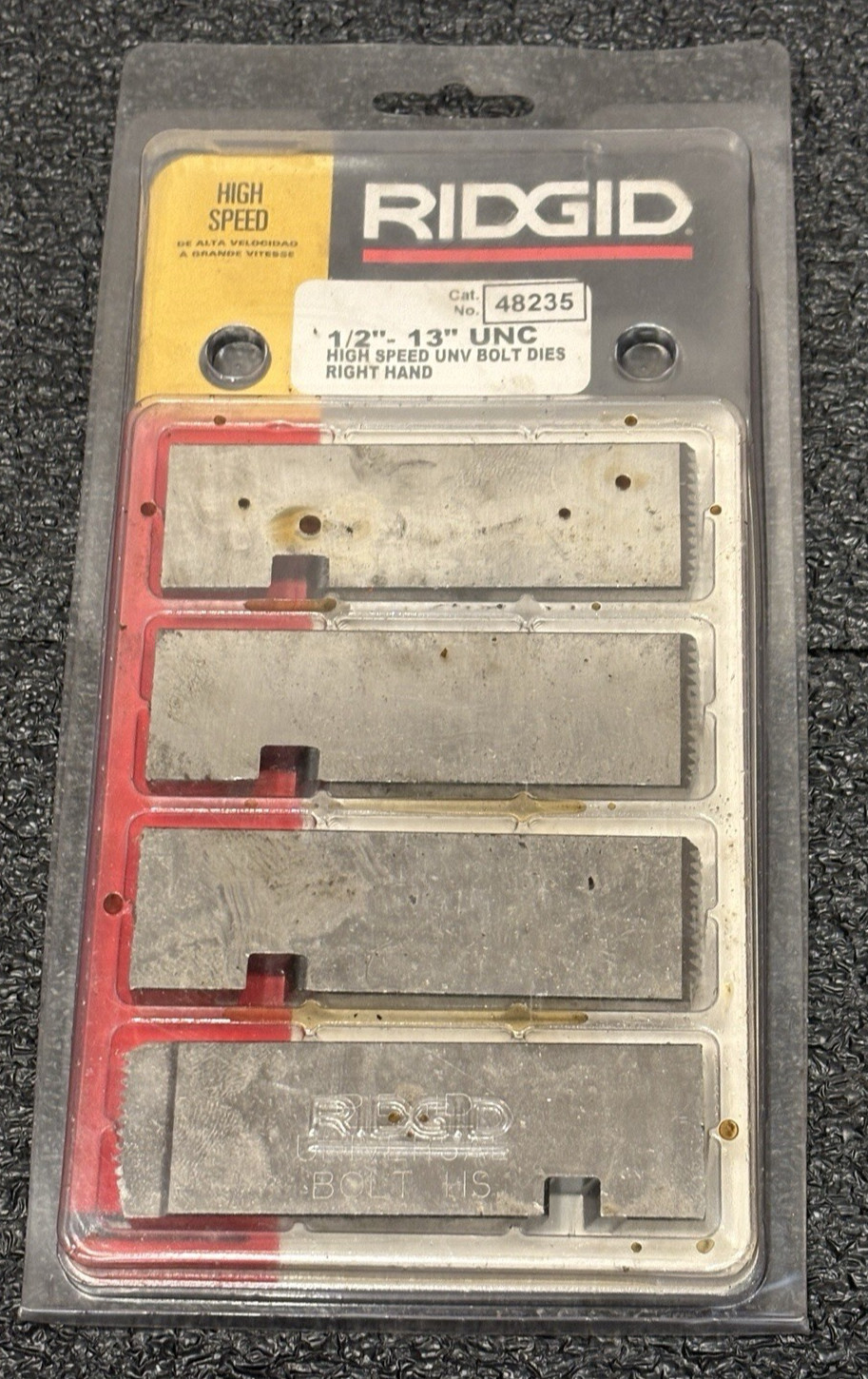 NOS Ridgid 48235 Universal Style Bolt Threader Dies, High-Speed RH 1/2 NOS Ridgid 48235 Universal Style Bolt Threader Dies, High-Speed RH 1/2