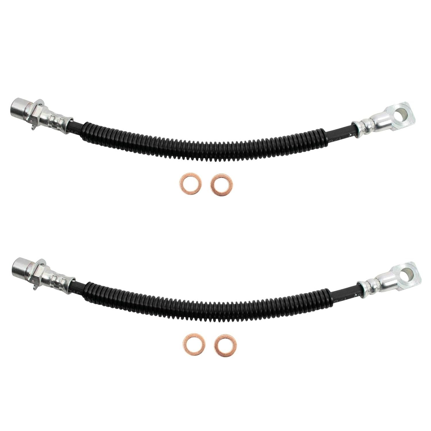 TRQ Front Brake Hose Set 3/4 TRQ Front Brake Hose Set 3/4