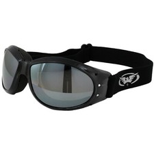 Global Vision Eliminator Motorcycle Goggles Black Frames Flash Mirror Lens picture