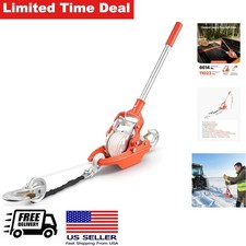 Heavy Duty Rope Puller 3000 kg Pulling Capacity with 35ft Rope and Hooks picture
