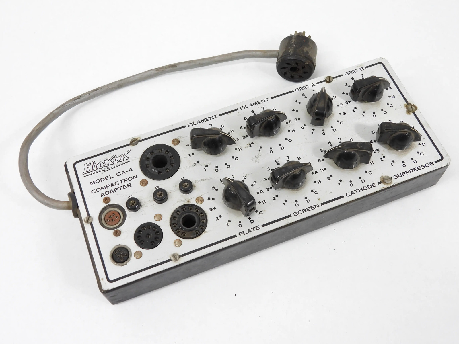 Hickok CA-4 Vintage Tube Tester Compactron Adapter 539B 600A 6000 752 750 (nice) Hickok CA-4 Vintage Tube Tester Compactron Adapter 539B 600A 6000 752 750 (nice)