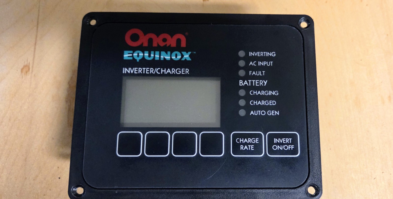 Onan Inverter/Charger Remote Panel 300-6019 Equinox Onan Inverter/Charger Remote Panel 300-6019 Equinox