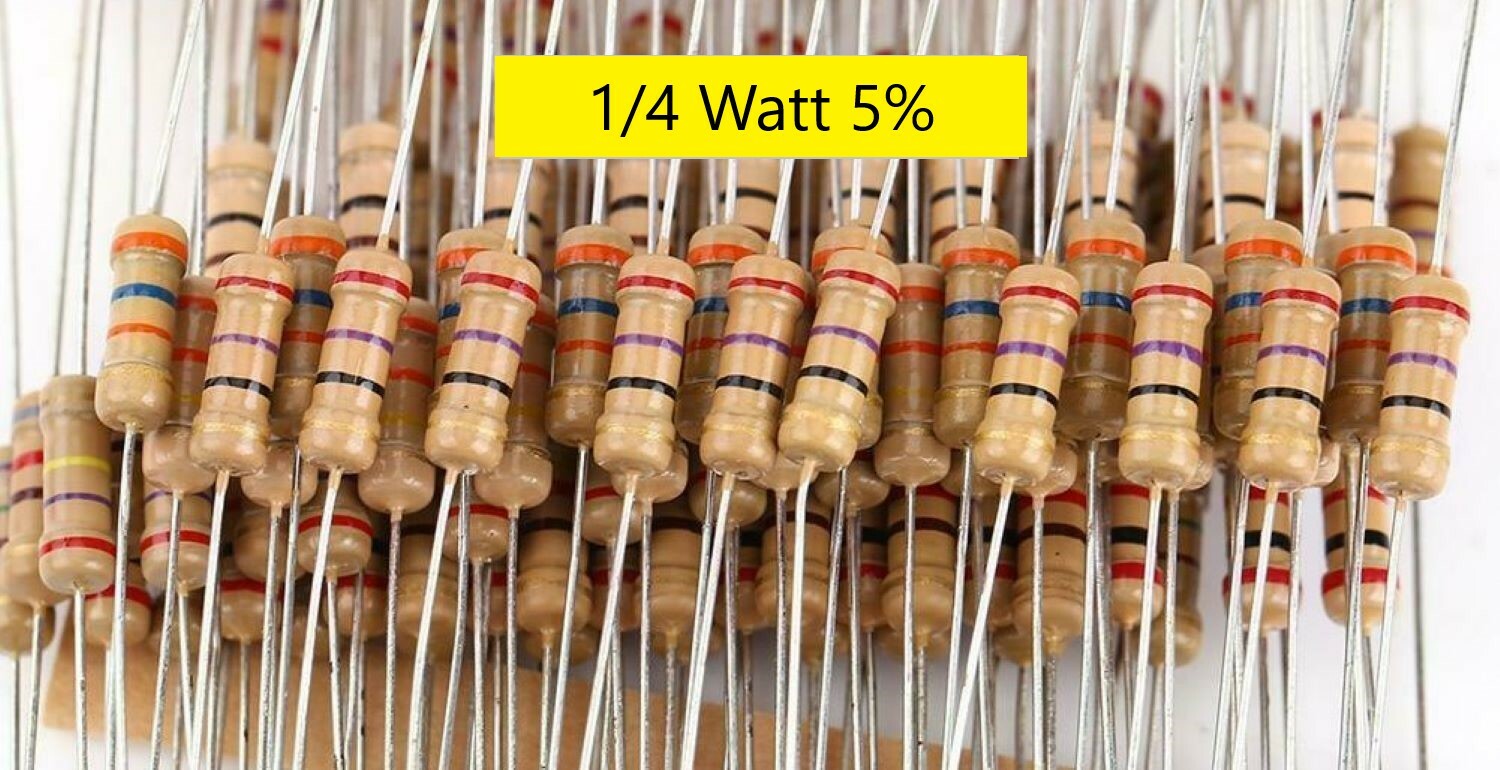 Qty 5 /10 -1/4 W 5% carbon film resistors-Pick Values-Ship Day Order-Mr Circuit Qty 5 /10 -1/4 W 5% carbon film resistors-Pick Values-Ship Day Order-Mr Circuit
